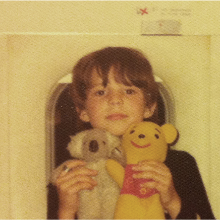 Julian Bevan as a kid.